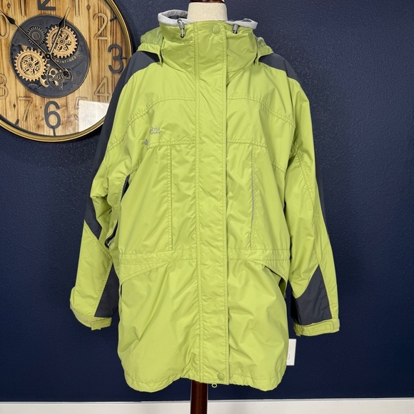 Columbia Women's Spring Green and Gray Interchange Ski Jacket (Shell Only) 3X - Picture 1 of 13